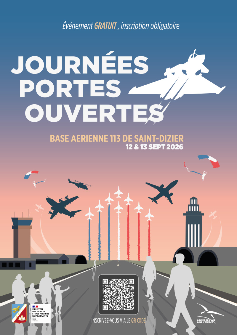Affiche JPO Base aérienne 113 Saint-Dizier
